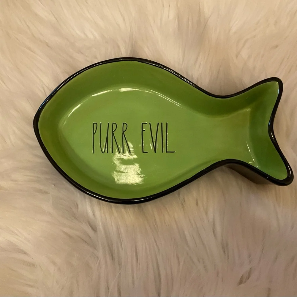 Rae Dunn Purr Evil Pet Bowl - New